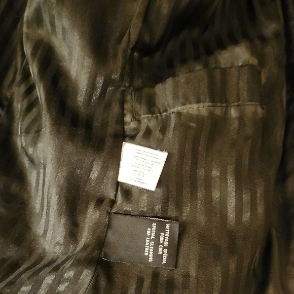 Le Château Black Leather Moto Jacket XS Silver Hardware Excellent Condition - Picture 10 of 16